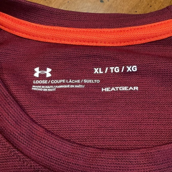 UNDER ARMOUR Mens Heat Gear Dri Fit Short Sleeved Shirt- size XL - Picture 8 of 8